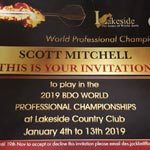BDO World Professional Championship 2019 Invitation