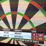 Grand Slam of Darts 2015 Scott Mitchell v Peter Wright - Photo by Chris White