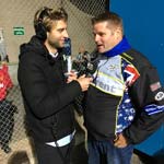Interview with Jordan Clark of Radio Solent during 2nd Leg of Speedway's Elite League Grand Final
