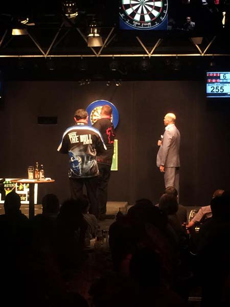 Scott Mitchell v Terry Jenkins at the Masters of Darts 2015 Circus Tavern