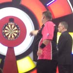 Last 32 v Craig Caldwell, Scott Throwing - Photo by Michelle Porter, Dorset Darts