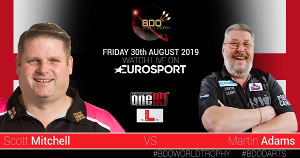 BDO World Trophy 2019 Darts - Scott Mitchell v Martin Adams