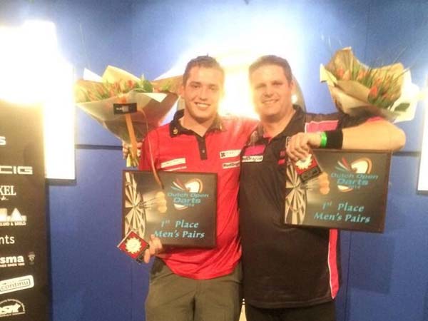 Dutch Open 2014 Pairs Winners Darts - Scott Mitchell and Richie George