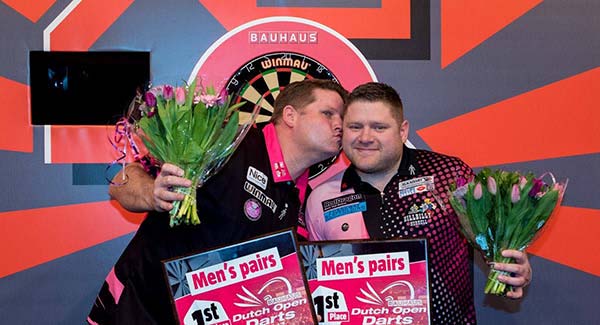 Dutch Open Men's Pairs Champions 2017 James Hurrell and Scott Mitchell 2017 Darts