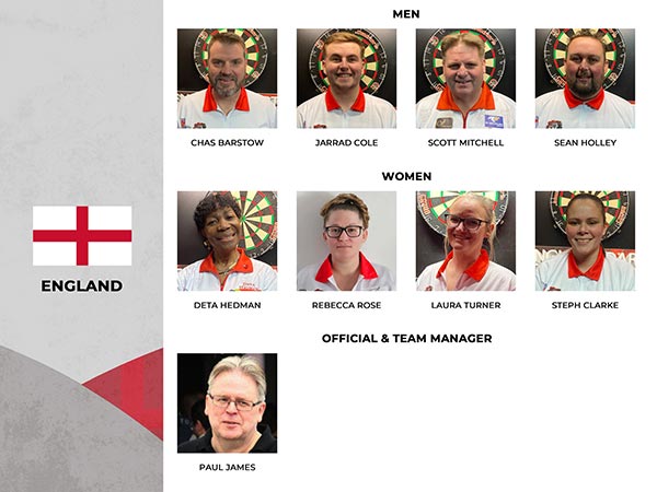 WDF World Cup Darts 2025 - England Team
