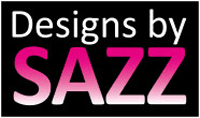 Designs by Sazz Logo - Custom Garment Embroidery