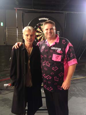 With Billy Bob Thornton on Film Set of London Fields at Excel Arena September 2013 - Scott Mitchell Timeline